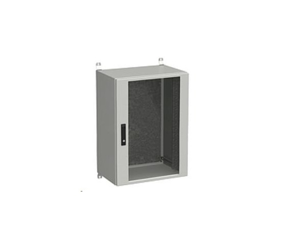 Vonkajšia nástenná skriňa Solarix LC-20 18U 600x400 mm, sklenené dvere, LC-20-18U-64-12-G