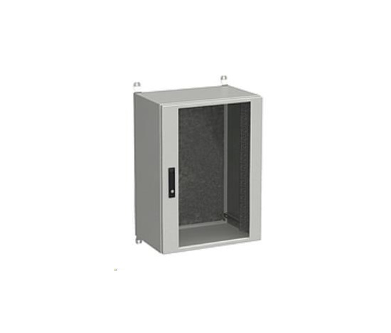 Vonkajšia nástenná skriňa Solarix LC-20 18U 600x500 mm, sklenené dvere, LC-20-18U-65-12-G
