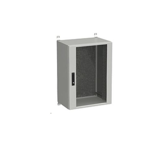 Vonkajšia nástenná skriňa Solarix LC-20 18U 600x600 mm, sklenené dvere, LC-20-18U-66-12-G
