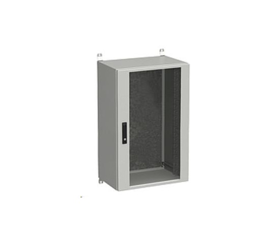Nástenná vonkajšia skriňa Solarix LC-20 21U 600x400 mm, sklenené dvere, LC-20-21U-64-12-G