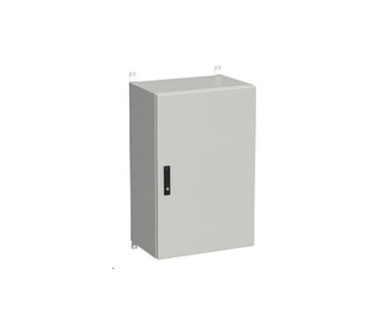 Nástenná vonkajšia skriňa Solarix LC-20 21U 600x500mm, kovové dvere, LC-20-21U-65-22-G