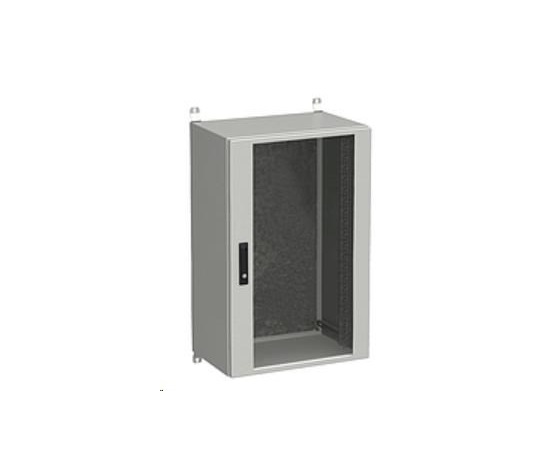 Vonkajšia nástenná skriňa Solarix LC-20 21U 600x500mm, sklenené dvere, LC-20-21U-65-12-G