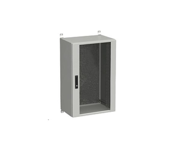 Nástenná vonkajšia skriňa Solarix LC-20 21U 600x600 mm, sklenené dvere, LC-20-21U-66-12-G