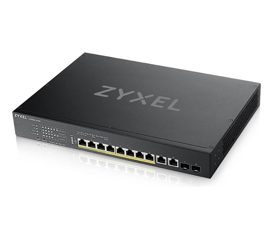 Zyxel XS1930-12HP 8-portový multi-gigabitový inteligentný riadený PoE switch s 2 10GbE a 2 SFP+ Uplink, PoE 375W