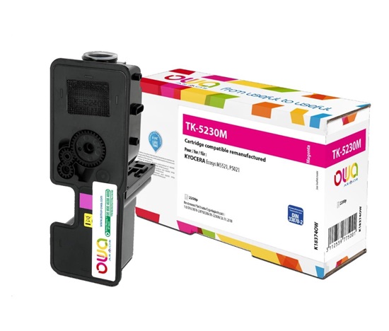 Toner ARMOR pre Kyocera ECOSYS M5521, P5021 (TK5230M), červená/purpurová, 2200 str
