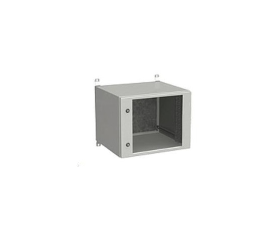 Vonkajšia nástenná skriňa Solarix LC-20 9U 600x500 mm, sklenené dvere, LC-20-9U-65-11-G