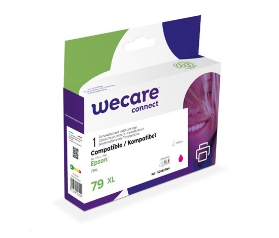 WECARE ARMOR kazeta pre Epson WorkForce Pro WF-5110, 5190, 5620 (C13T79034010), červená/purpurová, 19,5 ml, 2000str