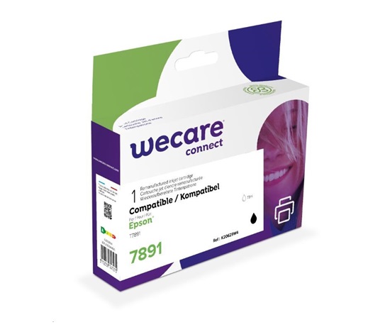 WECARE ARMOR kazeta pre Epson WorkForce Pro WF-5110, 5190, 5620, 5690 (C13T78914010), čierna/čierna, 73 ml, 4000str