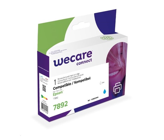 WECARE ARMOR kazeta pre Epson WorkForce Pro WF-5110, 5190, 5620, 5690 (C13T789240), modrá/kyanová, 38 ml, 4000str