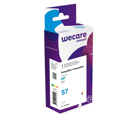 WECARE ARMOR kazeta pre HP Deskjet 450ci, 450cbi, 5150, 5550, 5652, 2175, 2510 ph (C6657A), 3 farby, 21ml, 550str