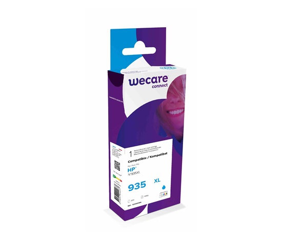 WECARE ARMOR kazeta pre HP Officejet 6812, 6815, Officejet Pro 6230, 6830, 6835 (C2P24AE), modrá/kyanová, 12 ml, 850 strán