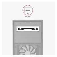 AXAGON RHD-125B, kovový rám pre 1x 2.5" HDD/SSD do 3.pozícia 5", čierna