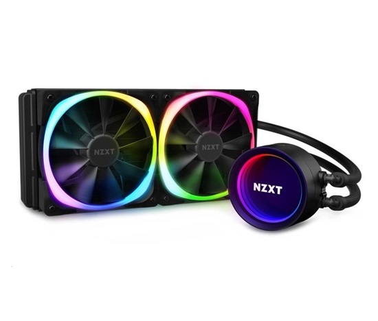 Vodný chladič NZXT Kraken X53 RGB / 2x 120mm ventilátor / LGA 2066/2011(-3)/1366/1156/1155/1151/1150/AM4