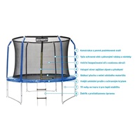 Marimex Standard trampolína 305 cm + vnitřní ochranná síť + schůdky ZDARMA