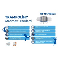 Marimex Standard trampolína 305 cm + vnitřní ochranná síť + schůdky ZDARMA