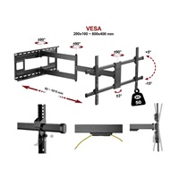 Výsuvný otočný držák Tv Ergosolid Largo