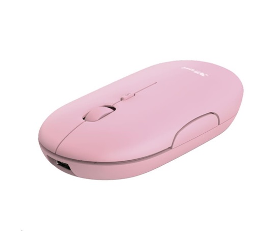 TRUST myš PUCK, bezdrôtová, USB, ružová