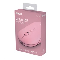 TRUST myš PUCK, bezdrôtová, USB, ružová
