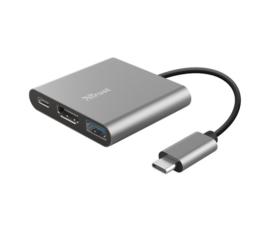 Adaptér TRUST DALYX, 3 v 1, USB-C