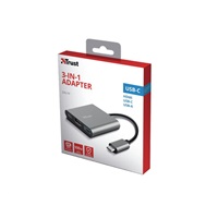 Adaptér TRUST DALYX, 3 v 1, USB-C