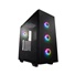 Fortron Midi Tower CMT512 Black, 4 x A.Ventilátor RGB LED, priehľadná bočná stena