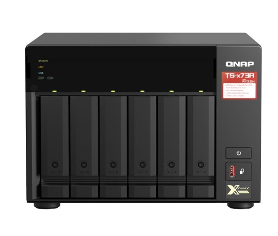 QNAP TS-673A-8G (4C/Ryzen V1500B/2,2GHz/8GBRAM/6xSATA/2xM.2/2x2,5GbE/4xUSB3.2/2xPCIe)