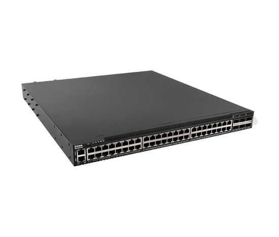 D-Link DXS-3610-54T/SI L3 stohovateľný prepínač, 48x 10G RJ45, 6x 40G/100G QSFP28