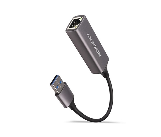 AXAGON ADE-TR, USB-A 3.2 Gen 1 - Gigabitová sieťová karta Ethernet, automatická inštalácia, titánovo šedá