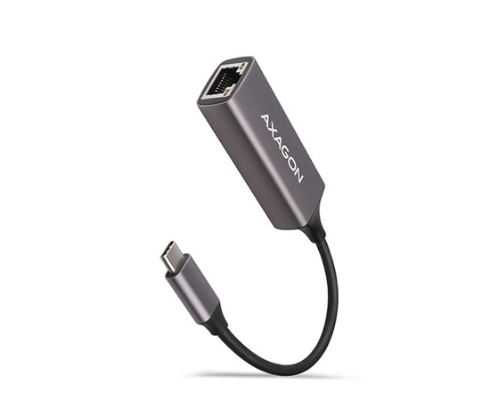 AXAGON ADE-TRC, USB-C 3.2 Gen 1 - Gigabitová sieťová karta Ethernet, automatická inštalácia, titánovo šedá