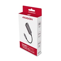 AXAGON ADE-TRC, USB-C 3.2 Gen 1 - Gigabitová sieťová karta Ethernet, automatická inštalácia, titánovo šedá