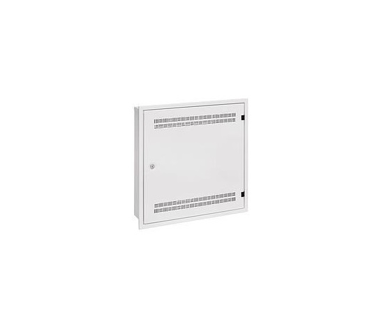 Solarix rozvaděč LC-18 do zdi s lištami 2U, 4U a 11U, 550x550 bílá RAL9003 s rámečkem k zazdění LC-18-55-15-W-W