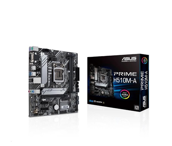 ASUS MB Sc LGA1200 PRIME H510M-A, Intel H510, 2xDDR4, 1xDP, 1xHDMI, 1xVGA, mATX