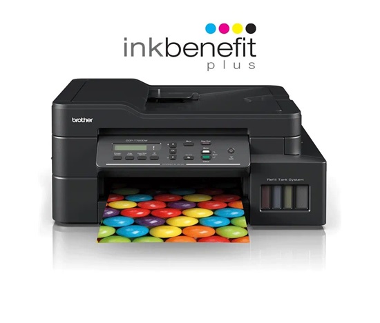 BROTHER multifunkce inkoustová DCP-T720DW - A4 128MB 1200x6000 17ppm 150/20 USB 2.0. WIFI - DUPLEX - INKTANK