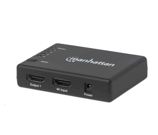 MANHATTAN HDMI Splitter 4 porty, 4K@30Hz, čierny