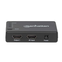 MANHATTAN HDMI Splitter 4 porty, 4K@30Hz, čierny