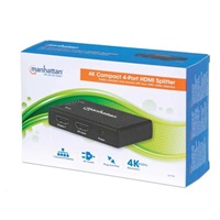 MANHATTAN HDMI Splitter 4 porty, 4K@30Hz, čierny