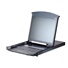 ATEN 8-portový Cat.5 KVM PS/2+USB, OSD, dvojitý rack, 19" LED LCD, ovládanie cez IP 1local/1remote