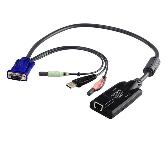 ATEN USB CPU modul pre KN2140/4140/2124/4124, rack, audio, VM supp.