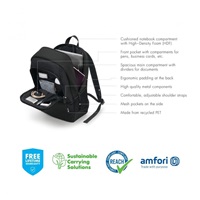 Batoh DICOTA BASE 13-14.1 Čierna farba