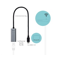 iTec USB-C Metal 2.5Gbps ethernetový adaptér