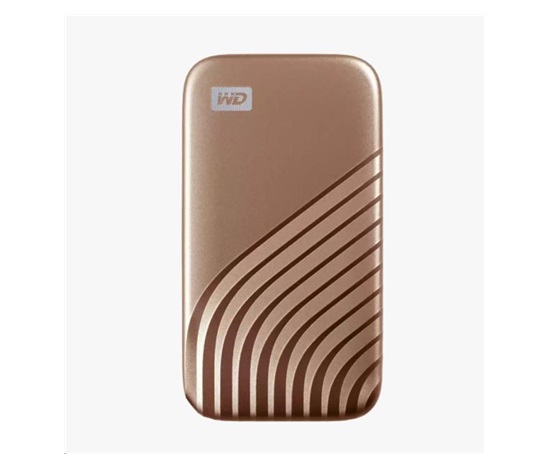 SanDisk WD My Passport SSD externý 2 TB , USB-C 3.2 , 1050/1000 MB/s R/W PC a Mac , zlatá