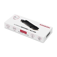 AXAGON CLR-M2L6, hliníkový pasívny chladič pre M.2 2280 SSD, výška 6 mm