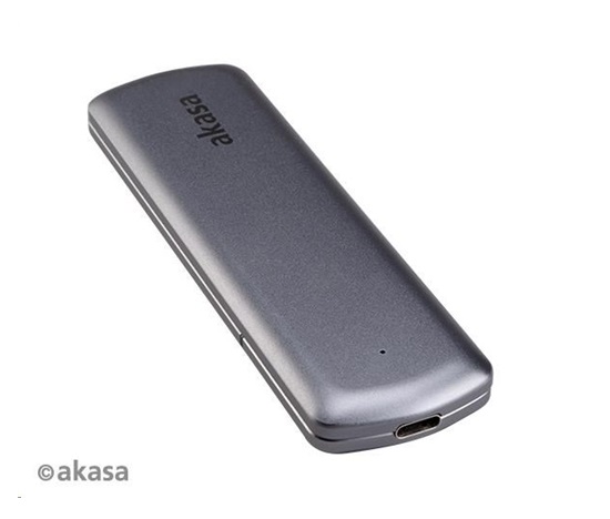 Externý box AKASA pre M.2 disky SSD SATA/NVMe, USB 3.2 Gen 2, 10 Gb/s, hliník