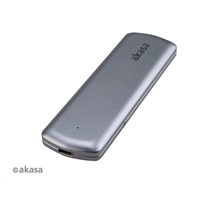 Externý box AKASA pre M.2 disky SSD SATA/NVMe, USB 3.2 Gen 2, 10 Gb/s, hliník