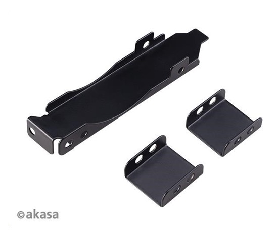 Držiak PCI slotu AKASA, pre 80 mm alebo 92 mm ventilátor, čierny