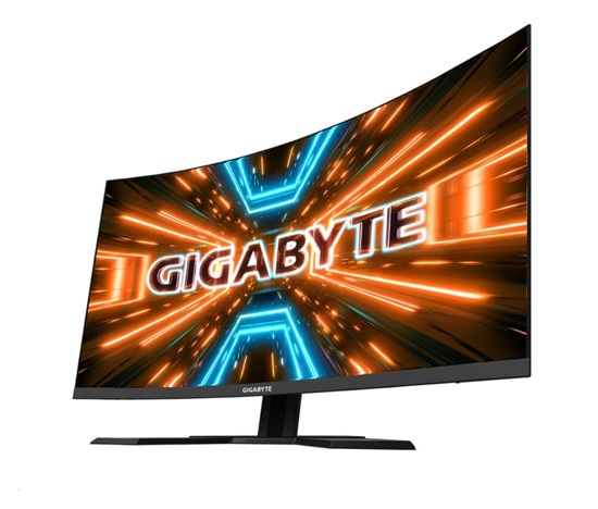 GIGABYTE LCD - 31.5" herný monitor G32QC A, 2560x1440 QHD, 350 cd/m2, 1 ms, 2xHDMI 2.0, 1xDP 1.2, 2xUSB 3.0, krivka, VA