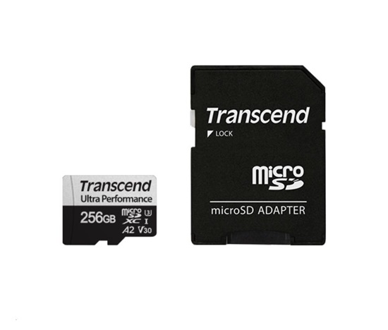 Karta TRANSCEND MicroSDXC 256GB 340S, UHS-I U3 A2 Ultra Performace 160/125 MB/s