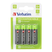VERBATIM Nabíjecí baterie AA Premium 4-Pack  2500 mAh