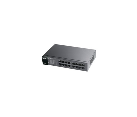 Zyxel GS1100-16 v3 16portový gigabitový ethernetový prepínač, bez ventilátora