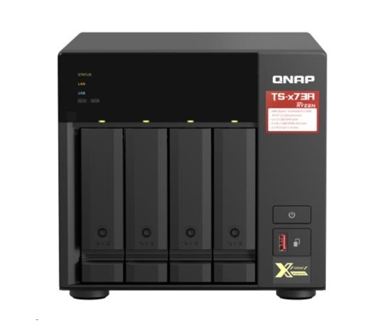 QNAP TS-473A-8G (4C/Ryzen V1500B/2,2GHz/8GBRAM/4xSATA/2xM.2/2x2,5GbE/3xUSB3.2/2xPCIe)